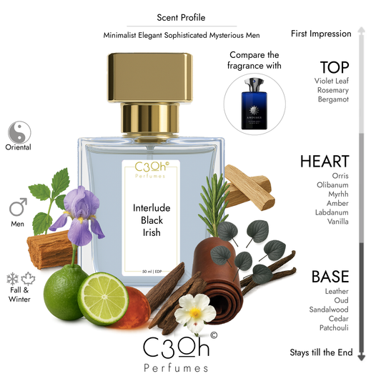C3oh Interlude Black Iris | Men's  Perfume | Oriental Fragrance | 50 ml & 100 ml