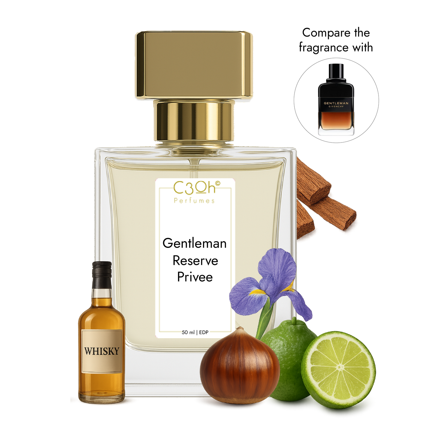 C3oh Gentleman Reserve Privee Perfume Spray for Men | Woody Fragrance | 50 ml & 100 ml