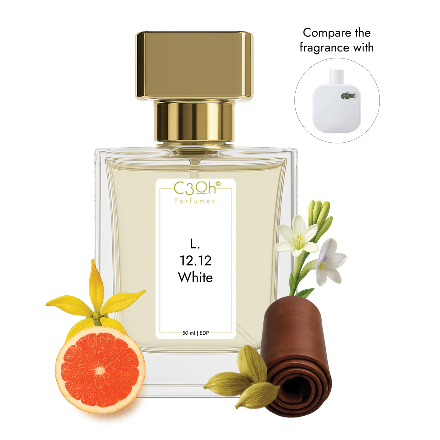 C3oh L. 12. 12 White | Men's Perfume | Woody Aromatic Fragrance | 50 ml & 100 ml