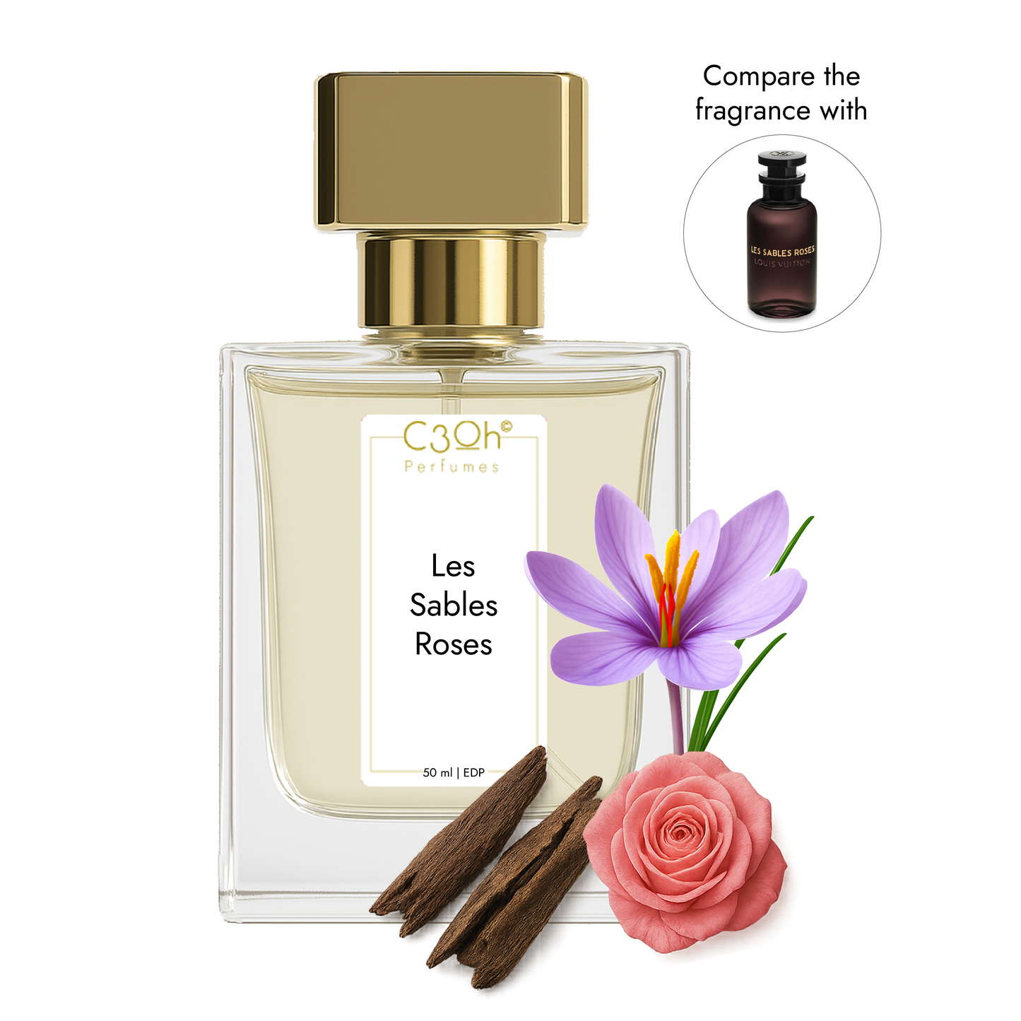 C3oh Les Sables Roses | Men & Women's Perfume | Chypre Fragrance | 50 ml & 100 ml