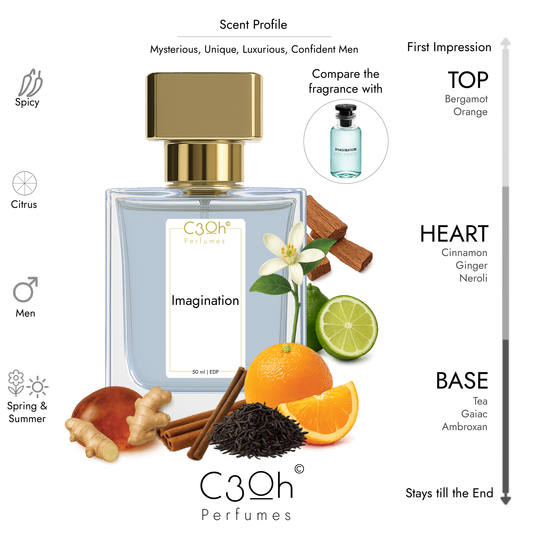 C3oh Imagination | Men's Perfume | Citrus Spicy Fragrance | 50 ml & 100 ml