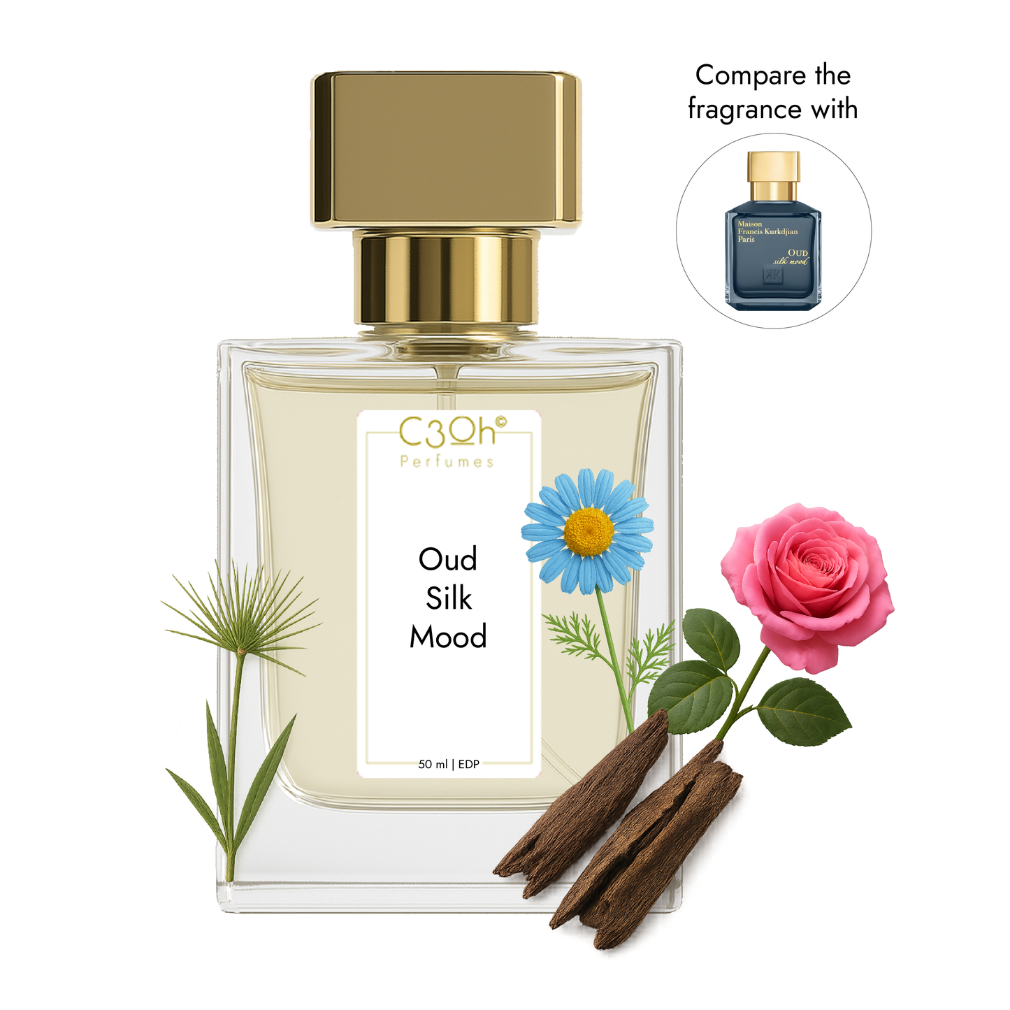 C3oh Oud Silk Mood | Men & Women's Perfume | Woody Fragrance | 50 ml & 100 ml