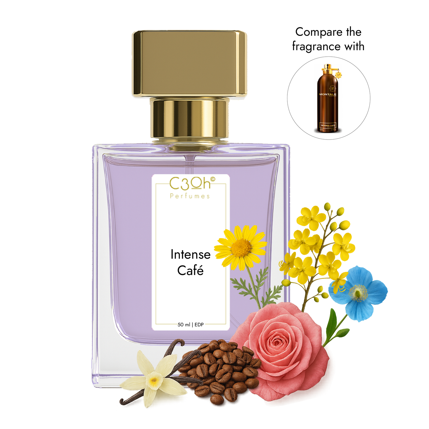 C3oh Intense Café | Men & Women's Perfume | Oriental Vanilla Fragrance | 50 ml & 100 ml