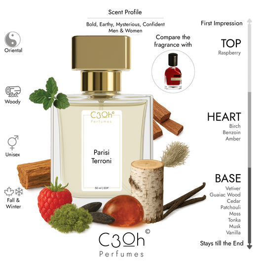 C3oh Parisi Terroni | Men & Women's Perfume | Oriental Woody Fragrance | 50 ml & 100 ml