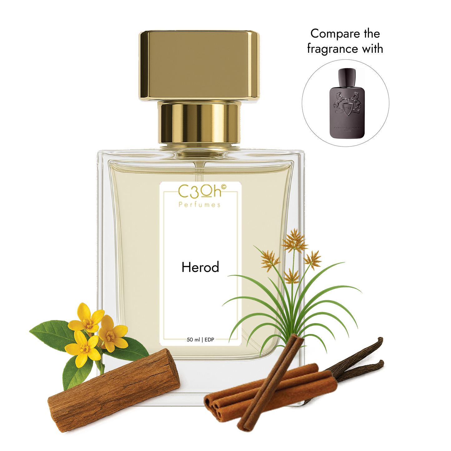 C3oh Herod | Men's Perfume | Vanilla Fragrance | 50 ml & 100 ml