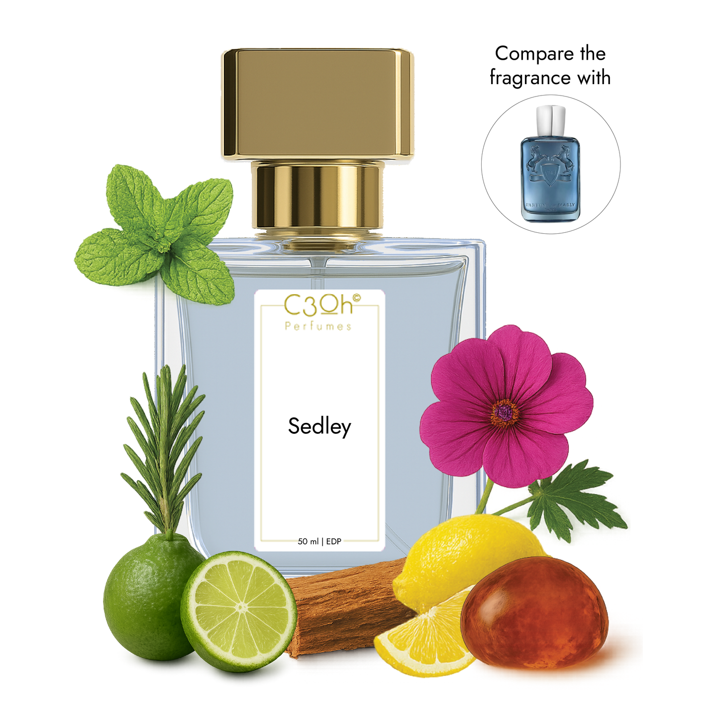 C3oh Sedley | Men & Women's Perfume | Fougere Woody Aromatic Fragrance | 50 ml 100 ml
