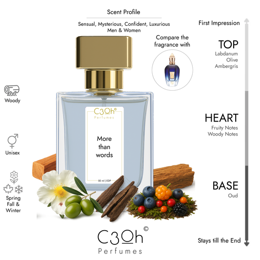C3oh More than words | Men & Women's Perfume | Woody Fragrance | 50 ml & 100 ml
