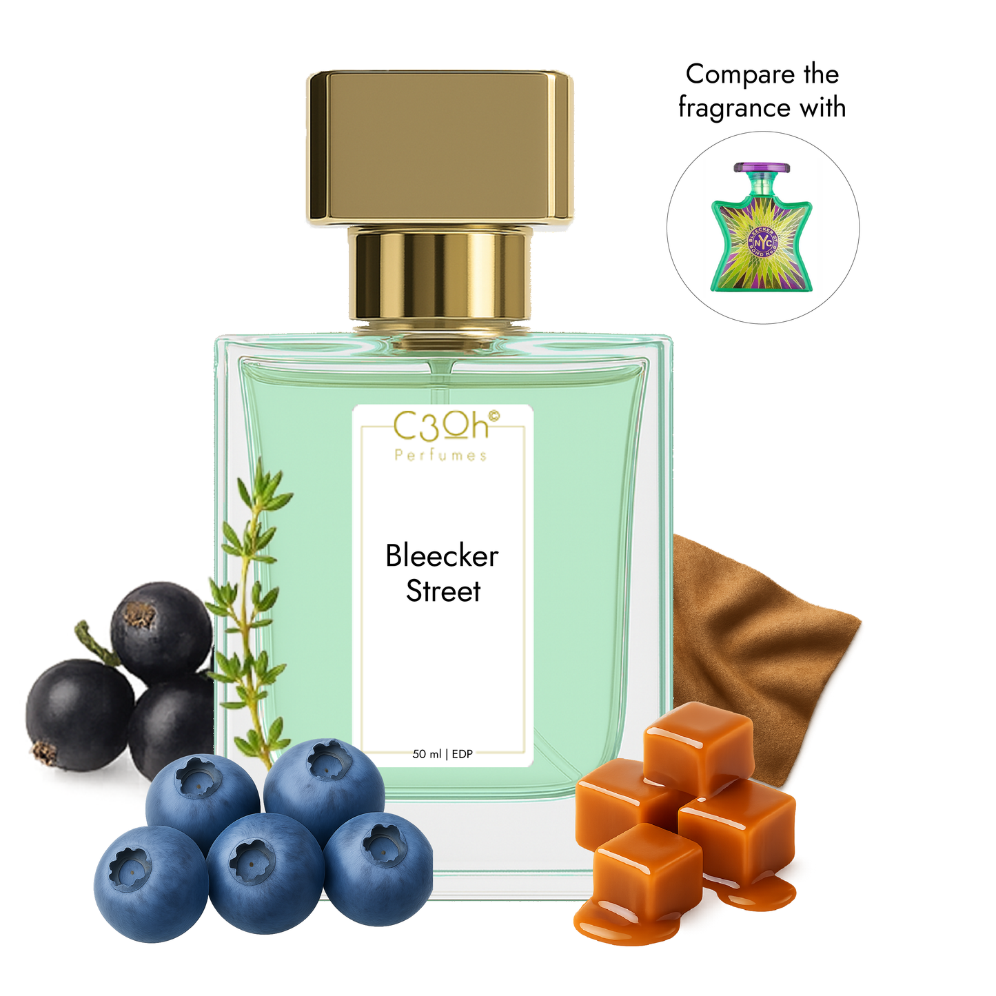 C3oh Bleecker Street Perfume Spray for Men & Women | Woody oriental Fragrance | 50 ml & 100 ml Men & Women's Eau De Perfume Spray | Luxury Gift for Him & Her | Perfume for Unique Trendy Confident Metropolitan Men & Women
