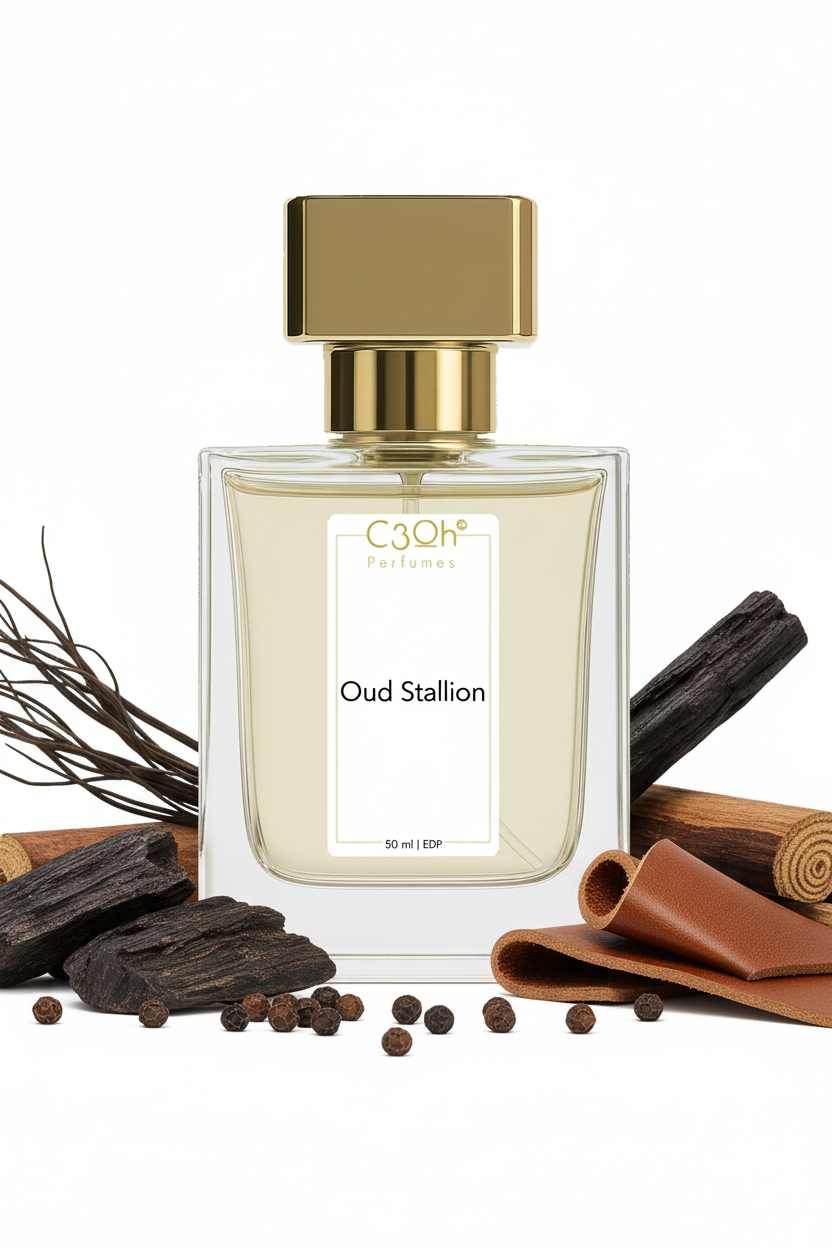 C3oh Oud Stallion | Men & Women's Perfume | Leather Woody Oud Fragrance | 50 ml & 100 ml