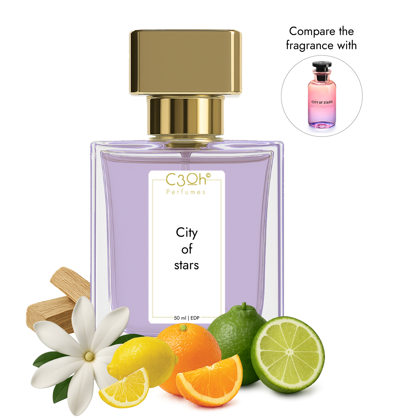 C3oh City of stars | Men & Women's Perfume | Citrus Fragrance | 50 ml & 100 ml