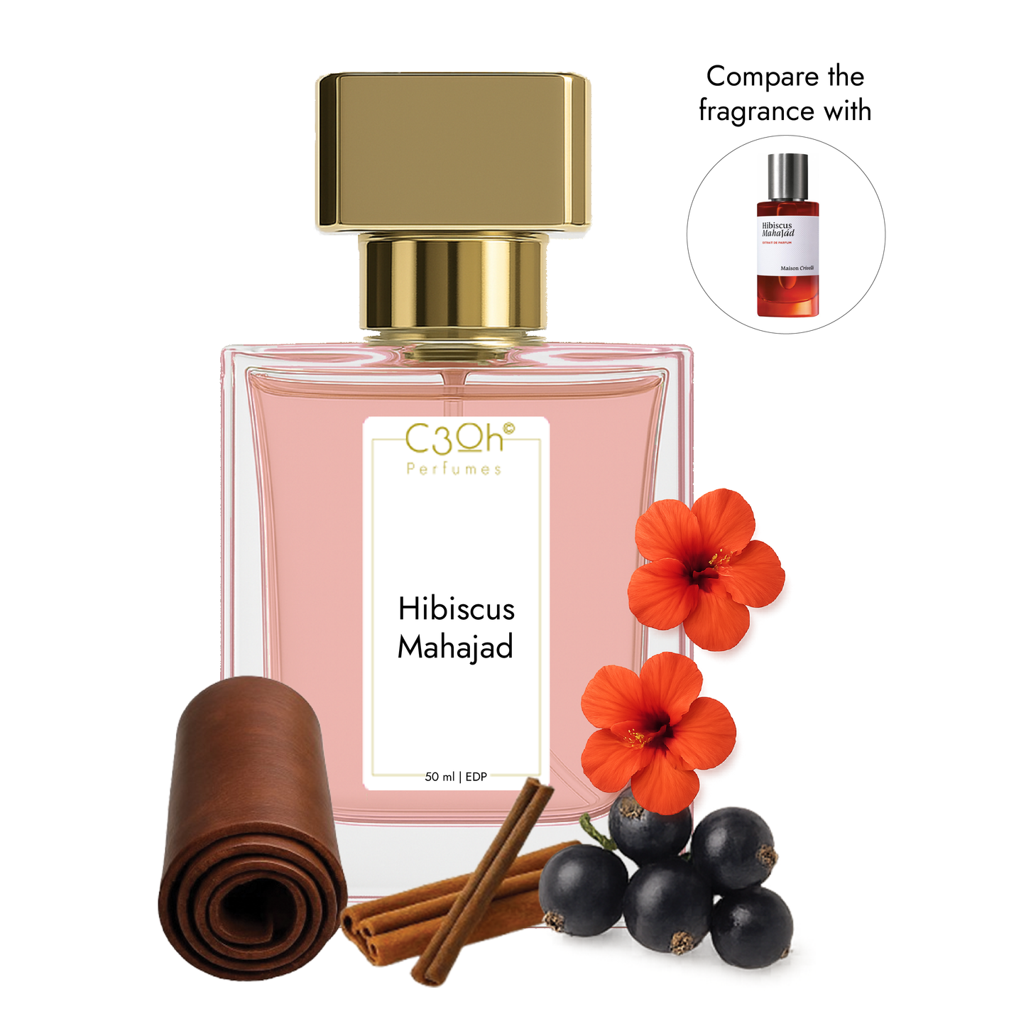 C3oh Hibiscus Mahajad | Men & Women's Perfume | Floral Oriental Fragrance | 50 ml & 100 ml