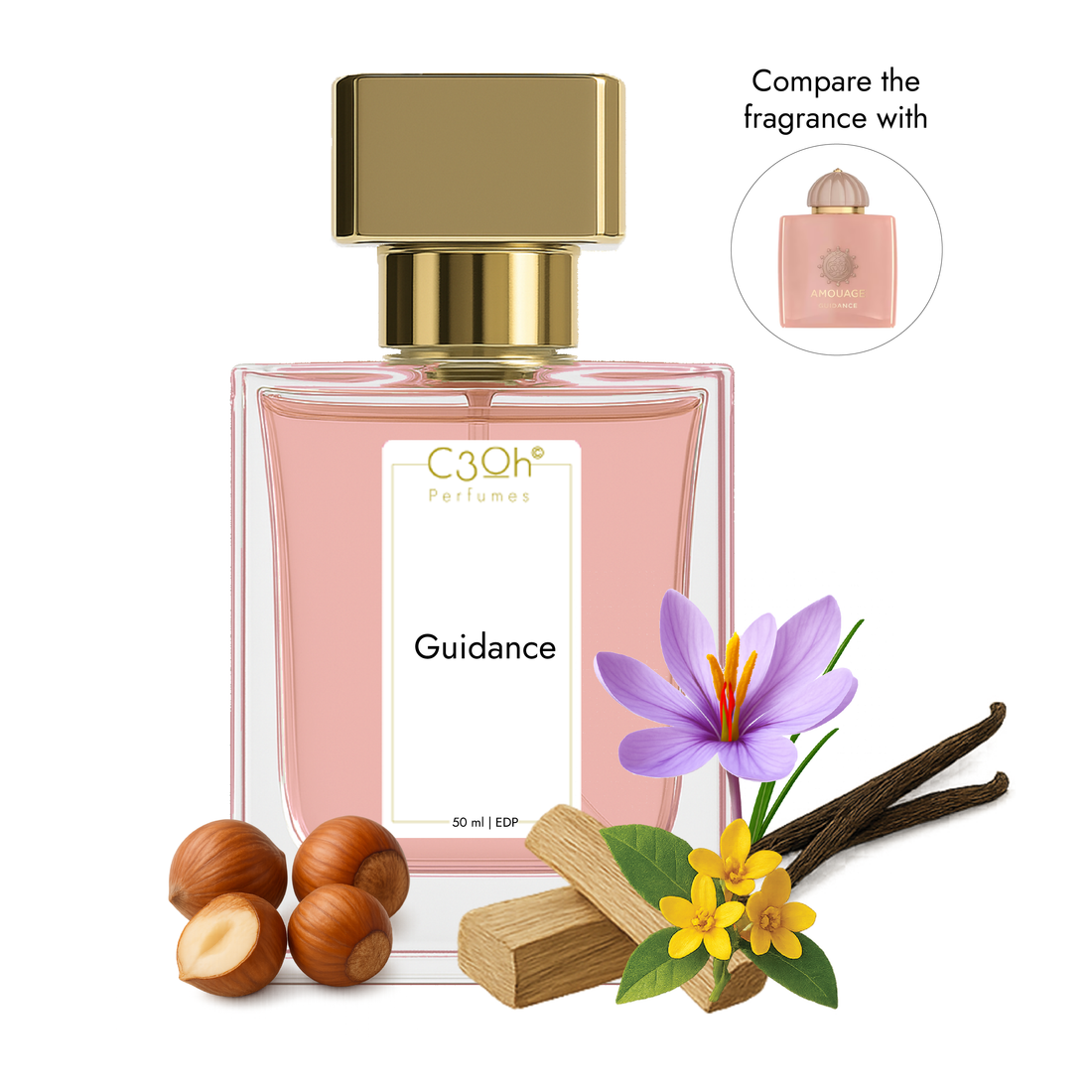 C3oh Guidance unisex perfume bottle inspired by Amouage Guidance