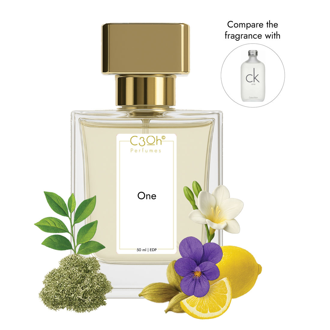 C3oh One perfume bottle