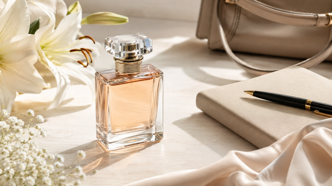 Elegant feminine perfume with flowers and satin for a guide to wedding perfumes for women in India