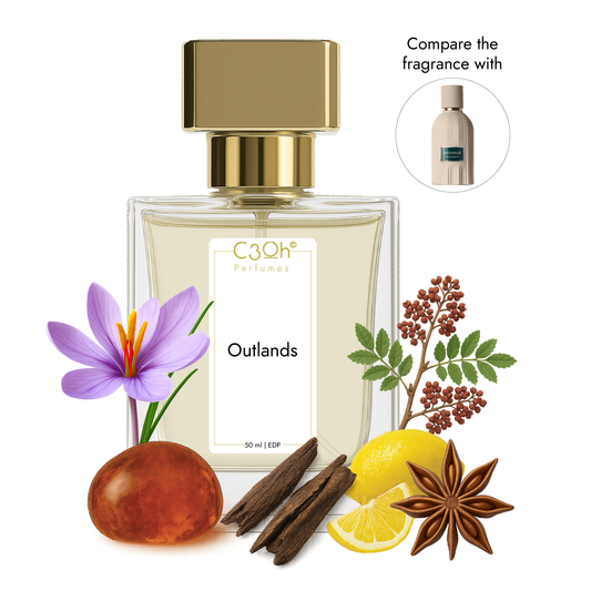 C3oh Outlands | Men & Women's Perfume | Woody Spicy Amber Fragrance | 50 ml & 100 ml
