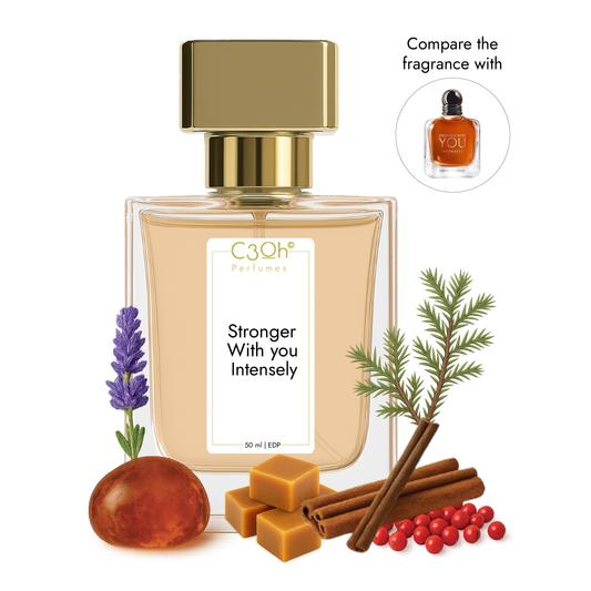 C3oh Stronger with you Intensely | Men's Perfume | Vanilla Spicy Woody Fragrance | 50 ml & 100 ml