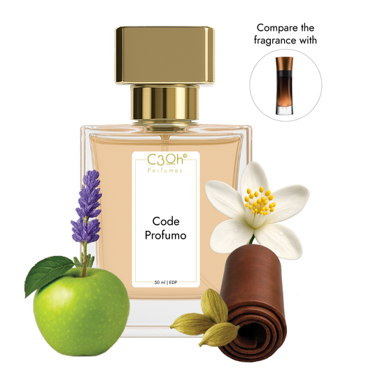 C3oh Code Profumo Perfume Spray for Men |Woody Spicy Amber Vanilla Warm Spicy Aromatic Leather Fragrance | 50 ml & 100 ml Men's Eau De Perfume Spray | Luxury Gift for Him | Perfume for Intense, Mysterious, Confident, Sophisticated Men