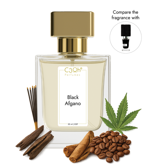 C3oh Black Afgano | Men & Women's Perfume | Woody Aromatic Cannabis Fragrance | 50 ml & 100 ml