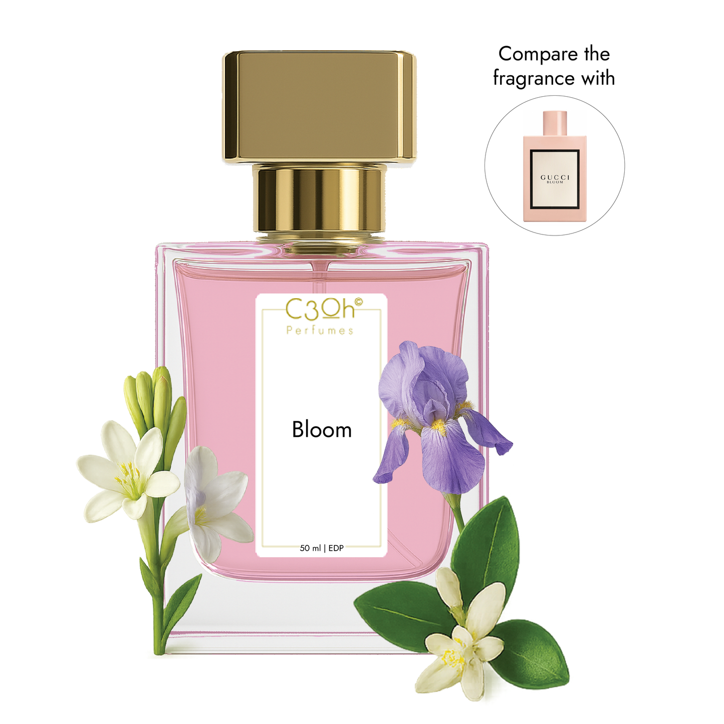 C3oh Bloom Perfume Spray for Women | Powdery Floral Fragrance | 50 ml & 100 ml