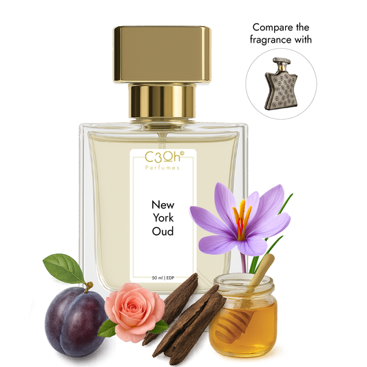 C3oh New York Oud Perfume Spray for Men & Women | Oriental Fragrance | 50 ml & 100 ml Men & Women's Eau De Perfume Spray | Luxury Gift for Him & Her | Perfume for Bold Mysterious Confident Luxurious Men & Women