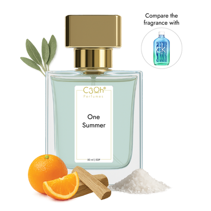 C3oh One Summer Perfume Spray for Men & Women | Aromatic Aquatic Fragrance | 50 ml & 100 ml Men & Women's Eau De Perfume Spray | Luxury Gift for Him & Her | Perfume for Energetic Playful Stylish Understated Men & Women