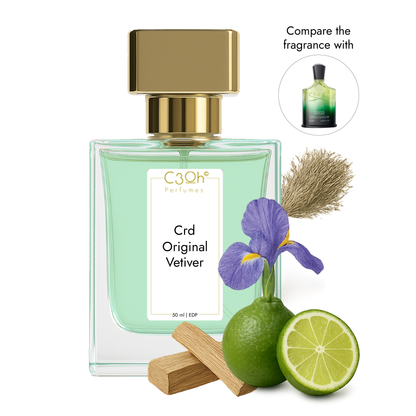 C3oh Original vetiver Perfume Spray for Men & Women | Citrus Fragrance | 50 ml & 100 ml Men & Women's Eau De Perfume Spray | Luxury Gift for Him & Her | Perfume for Sophisticated Elegant Confident Refined Men & Women