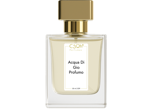 C3oh Acqua DI Gio Profumo Perfume for Men | Aromatic Marine Fresh Spicy Amber Woody Fragrance | 50 ml & 100 ml Men's Eau De Perfume Spray | Luxury Gift for Him | Perfume for Sophisticated, Sensual, Masculine, Confident Men