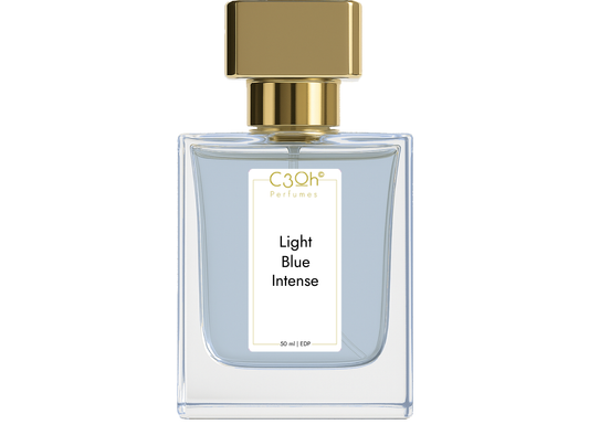 C3oh Light Blue Intense Perfume Spray for Men Woody Aquatic Fragrance 50 ml 100 ml Mens Eau De Perfume Spray Luxury Gift for Him Perfume for Vibrant Sensual Confident Modern Men