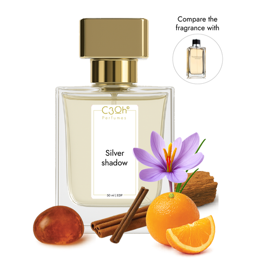 C3oh silver shadow Perfume Spray for Men | Oriental Woody Fragrance | 50 ml & 100 ml Men's Eau De Perfume Spray | Luxury Gift for Him | Perfume for Classic Elegant Confident Masculine Men