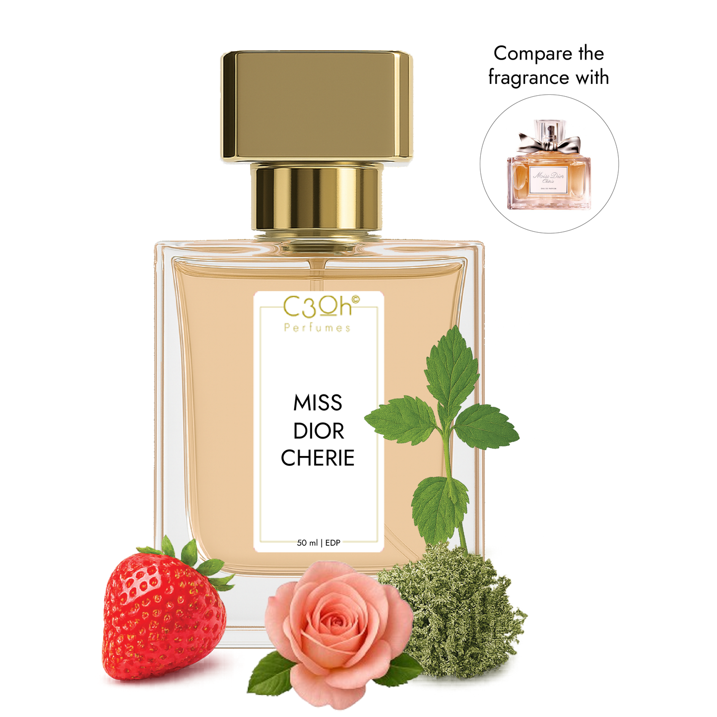C3oh MISS DIOR CHERIE Perfume Spray for Women | Chypre Fruity Fragrance | 50 ml & 100 ml