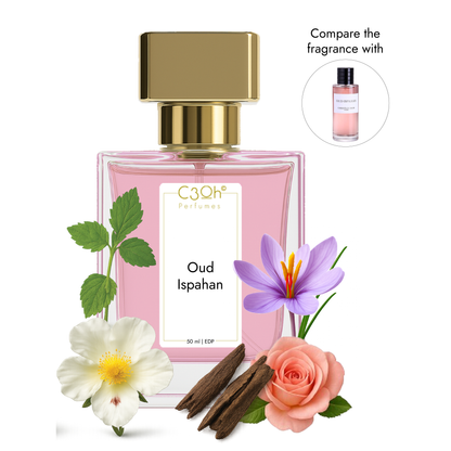 C3oh Oud Ispahan Perfume Spray for Men & Women | Floral Woody Fragrance | 50 ml 100 ml