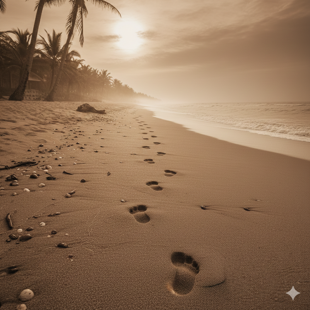 C3oh Footprints on the Beach | Men and Women's Perfume | Woody Earthy Aquatic Fragrance | 50 ml