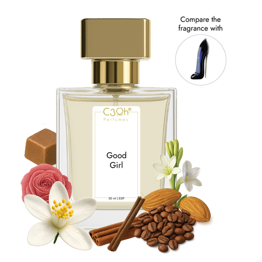 C3oh Good Girl Perfume Spray for Women | Amber Floral Chypre Fragrance | 50 ml 100 ml Womens Eau De Perfume Spray | Luxury Gift for Her | Perfume for Sophisticated Seductive Confident Feminine Women