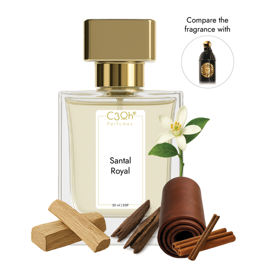 C3oh Santal Royal Perfume Spray for Men & Women | Oriental Woody Fragrance | 50 ml & 100 ml