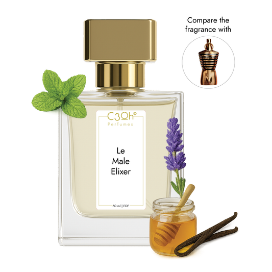 C3oh Le Male Elixer Perfume Spray for Men | Fresh Oriental Aromatic Fragrance | 50 ml & 100 ml