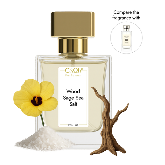 C3oh Wood Sage Sea Salt Perfume Spray for Men & Women | Aromatic Fragrance | 50 ml & 100 ml