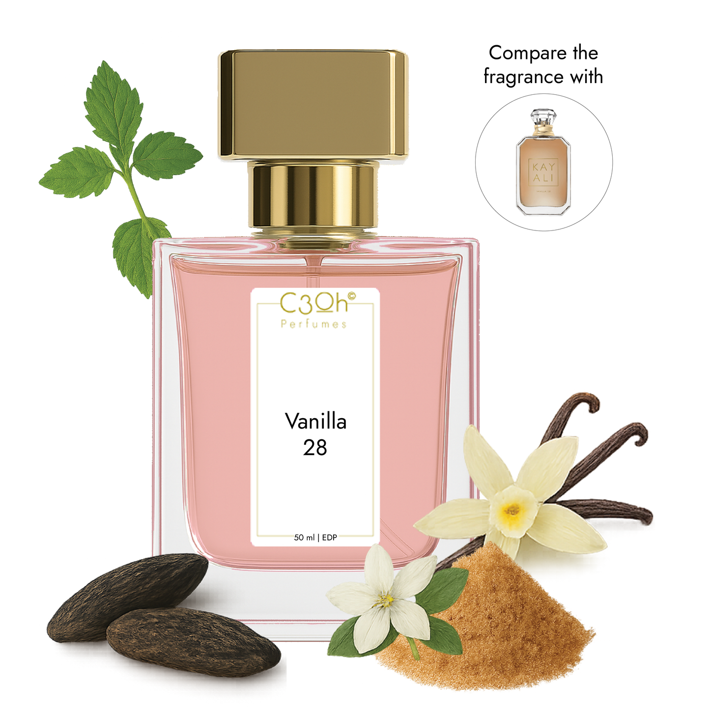C3oh Vanilla 28 | Unisex Perfume | Sweet Vanilla Amber Fragrance | 50 ml & 100 ml