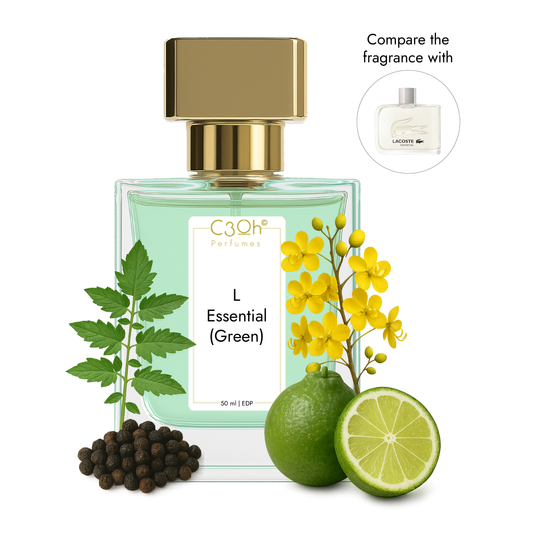C3oh Essential (Green) | Men's Perfume | Woody Aromatic Fragrance | 50 ml & 100 ml