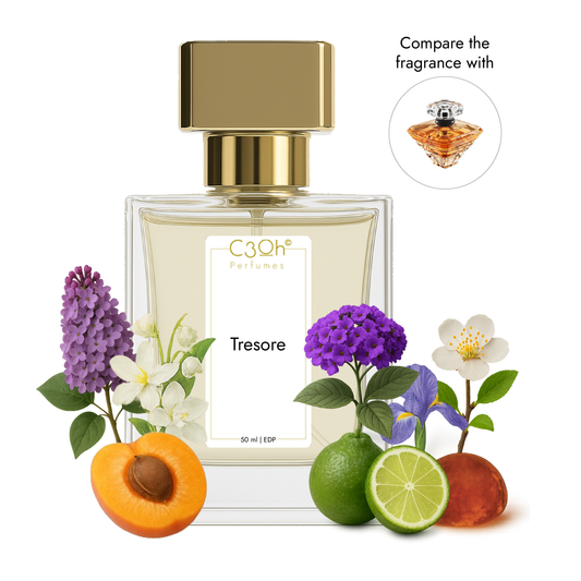 C3oh Tresore | Women's Perfume | Floral Fruity Powdery Fragrance | 50 ml & 100 ml