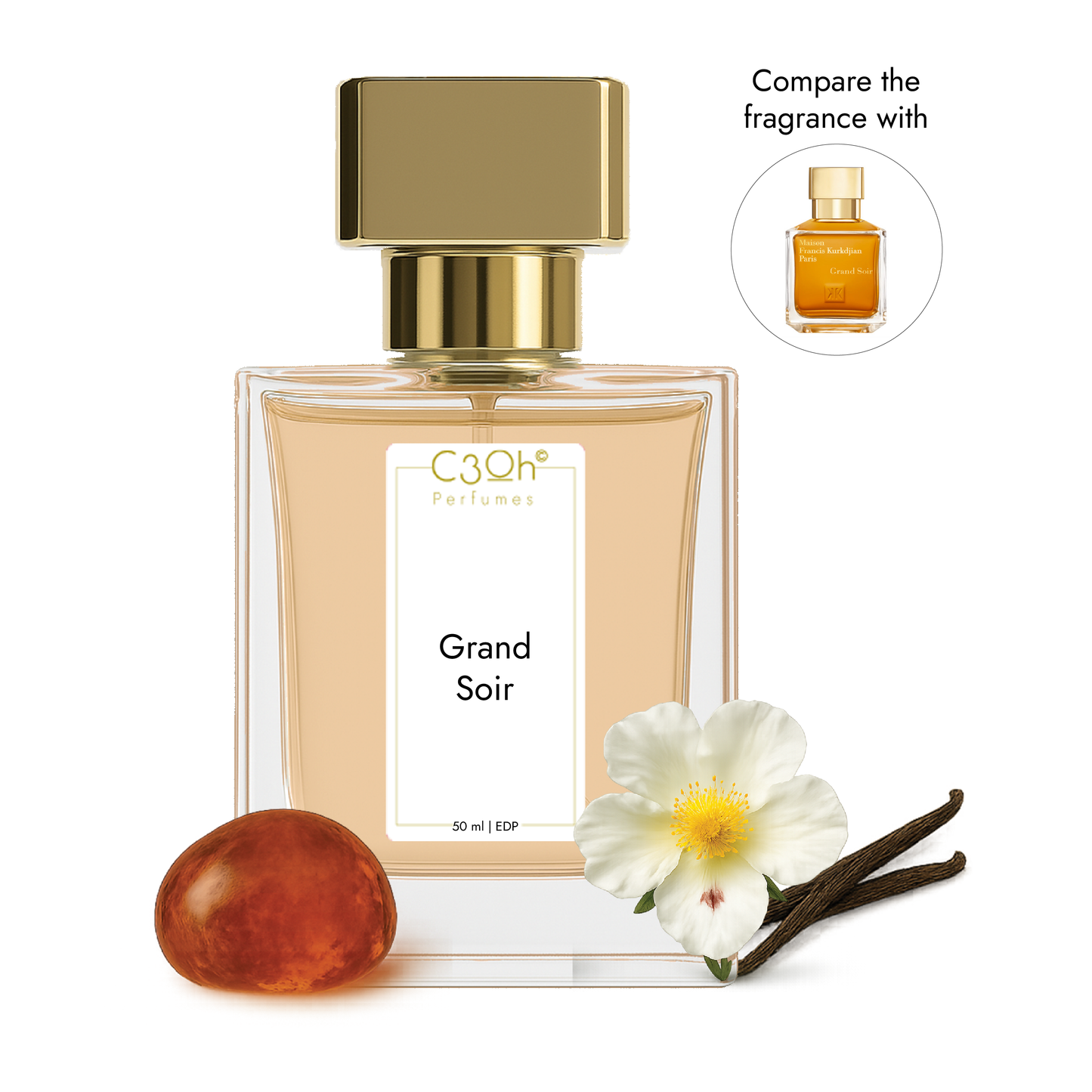 C3oh Grand Soir | Men & Women's Perfume | Woody Ambery Fragrance | 50 ml & 100 ml