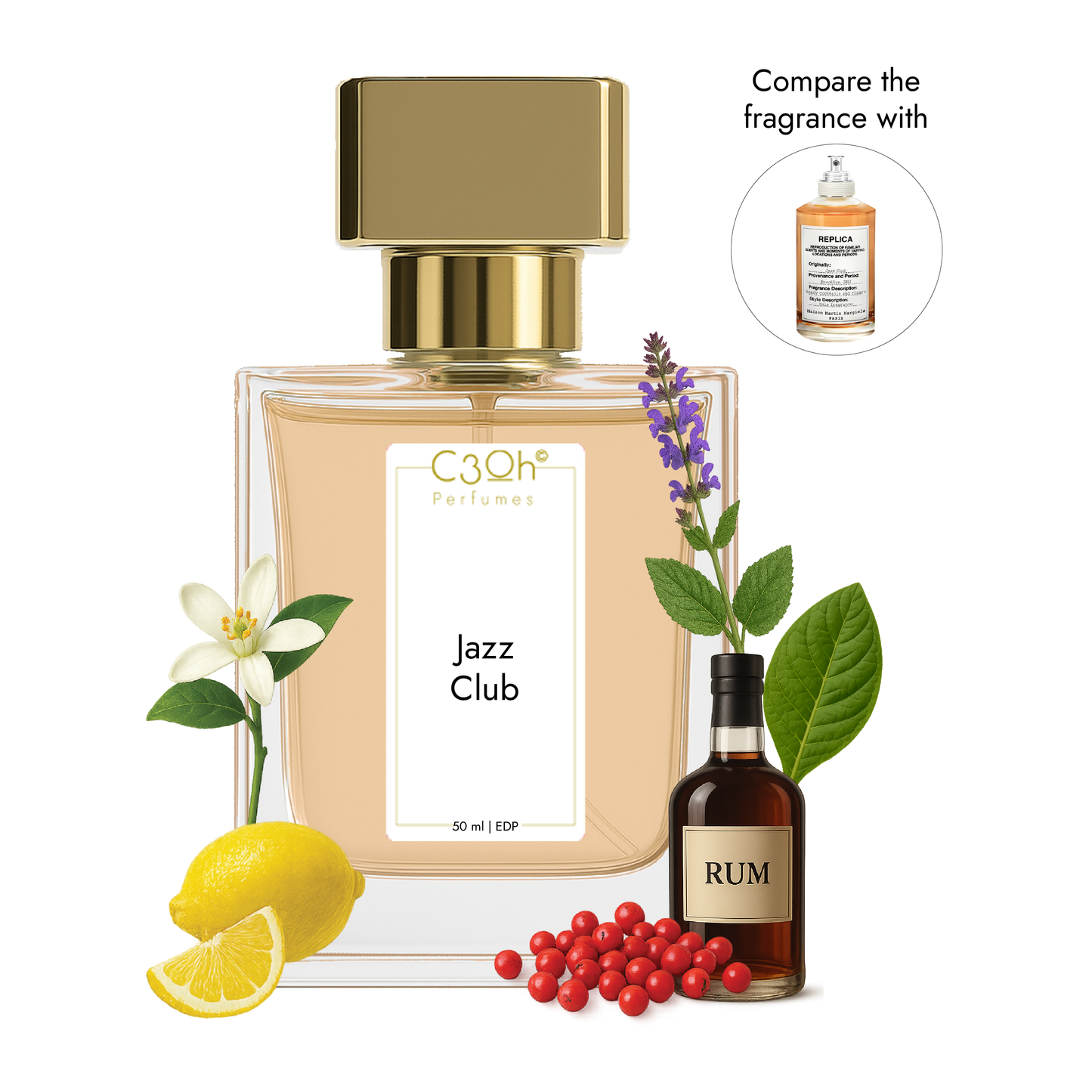 C3oh Jazz Club | Men's Perfume | Woody Ambery Fragrance | 50 ml & 100 ml