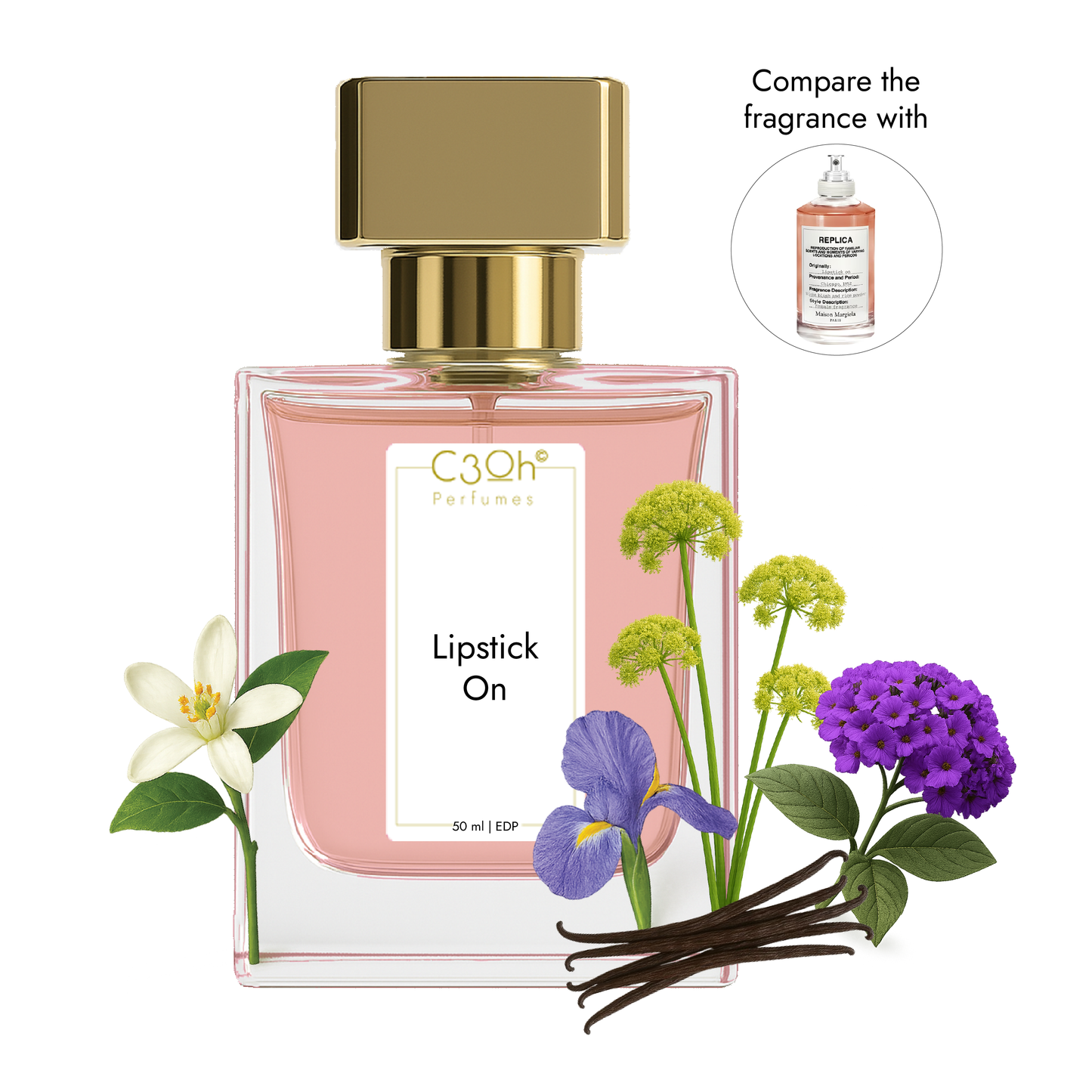 C3oh Lipstick on | Women's Perfume | Floral Fragrance | 50 ml & 100 ml