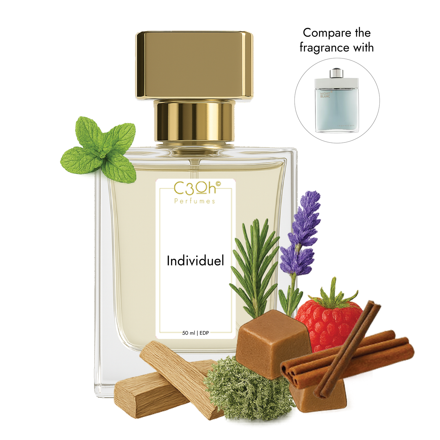 C3oh Individuel | Men's Perfume | Fougere Ambery Fragrance | 50 ml & 100 ml
