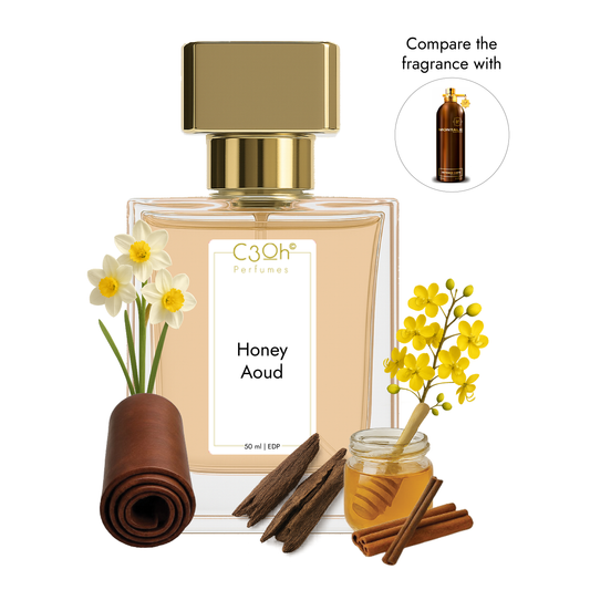 C3oh Honey Aoud | Men & Women's Perfume | Oriental Vanilla Fragrance | 50 ml & 100 ml