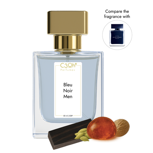 C3oh Bleu Noir Men | Men's Perfume | Musky Powdery Woody Fragrance | 50 ml & 100 ml