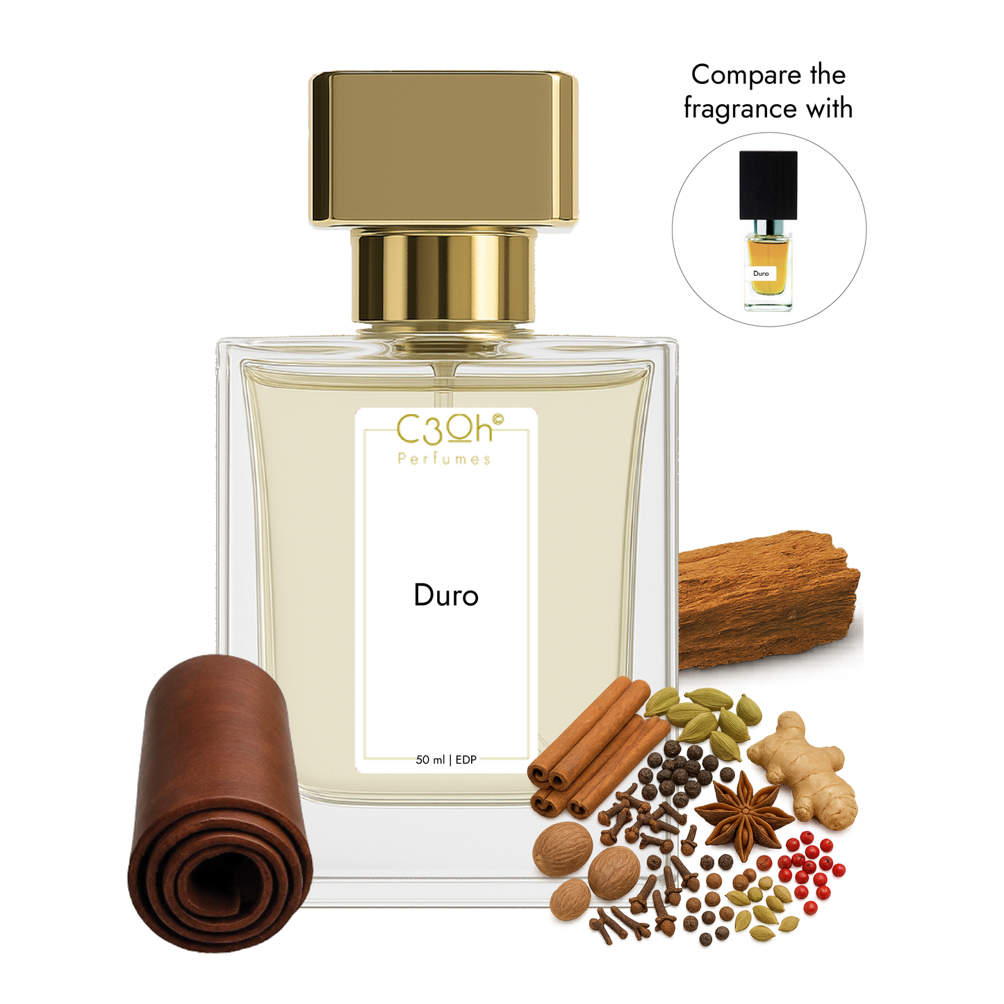 C3oh Duro | Men's Perfume | Woody Chypre Fragrance | 50 ml & 100 ml