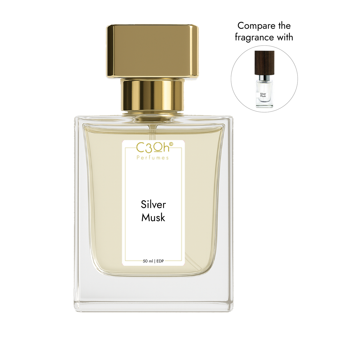 C3oh Silver Musk | Men & Women's Perfume | Musky Fragrance | 50 ml & 100 ml