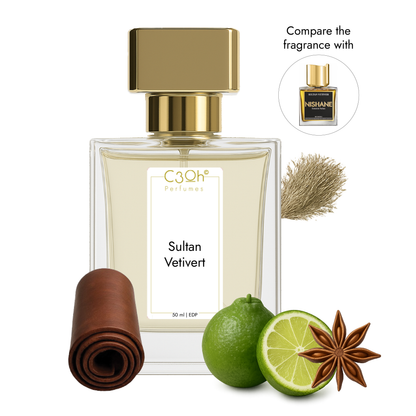 C3oh Sultan Vetivert | Men & Women's Perfume | Oriental Woody Fragrance | 50 ml & 100 ml