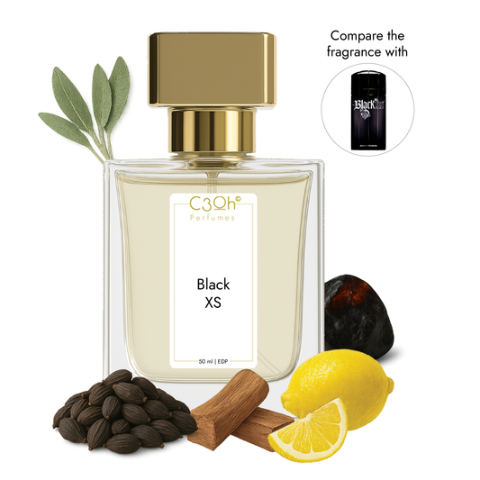 C3oh Black XS | Men's Perfume | Woody Fruity Fragrance | 50 ml & 100 ml