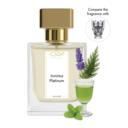 C3oh Invictus Platinum | Men's Perfume | Woody Aromatic Fragrance | 50 ml 100 ml